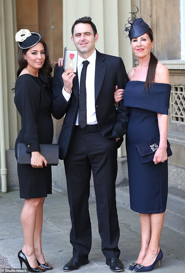 Laila and Ronnie have famously had an on/off relationship over the years (pictured with Ronnie's mother Maria O'Sullivan in 2016)
