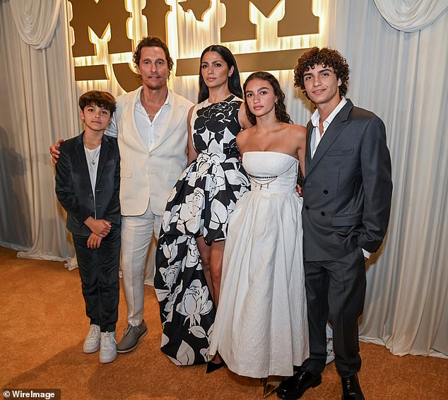 The very private couple made another exception earlier this year when all of them attended the annual Mack, Jack & McConaughey Gala in Austin in April
