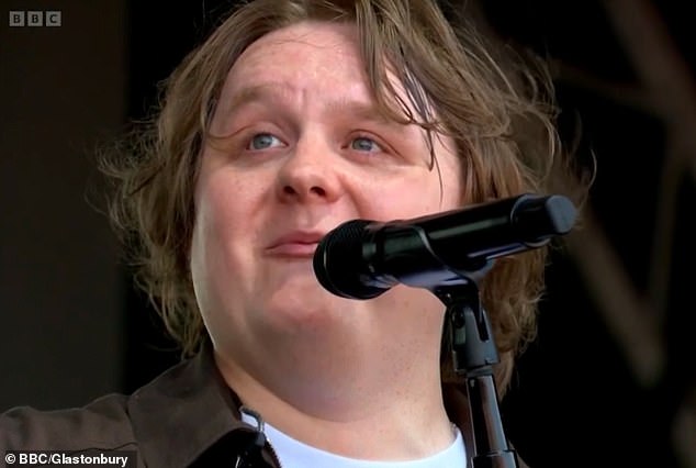 Elsewhere at the festival Lewis Capaldi choked back tears as he declaring 'I'm back baby' during his emotional return tothe iconic Pyramid Stage for a secret set