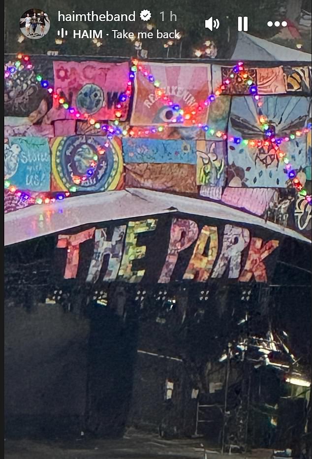 The band all but confirmed rumours about them performing by posting a photo of The Park Stage to their Instagram Stories on Saturday afternoon
