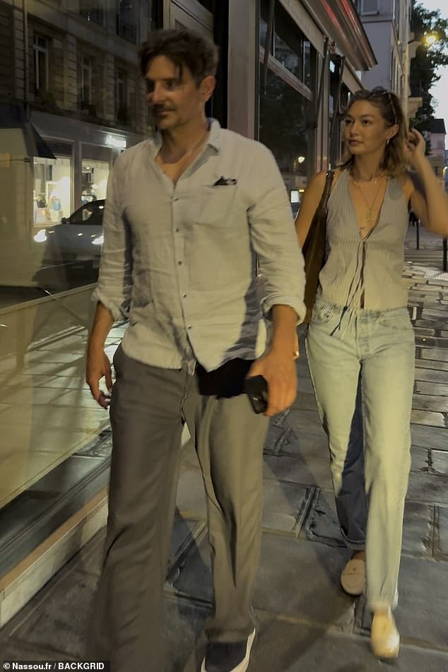 The couple looked happier than ever as they headed home after the sun set in the picturesque French capital