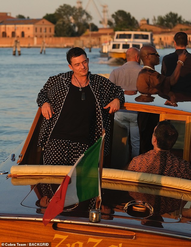 Earlier in the day, the 48-year-old actor was pictured spending time with Sydney Sweeney , 27, as they enjoyed a romantic stroll through the Venetian city streets alongside Tom Brady