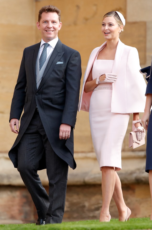 Nick Candy and Holly Valance at Princess Eugenie's wedding.