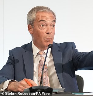pictured Nigel Farage