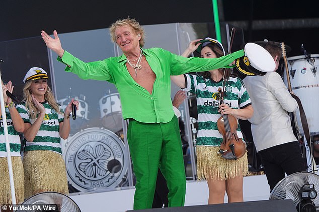 Earlier this week, 80-year-old singer Rod, who took to the stage for the teatime set at Glastonbury, claimed the country was 'fed up' with the Tories and that Labour was trying to ditch Brexit
