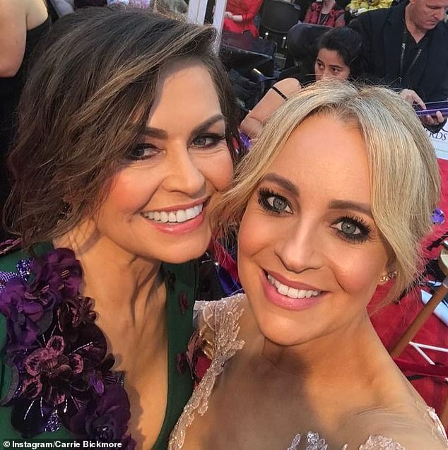 During the roundtable discussion, Carrie revealed that she suffered a miscarriage the day Lisa Wilkinson (left) first appeared as a co-host on The Project in 2018