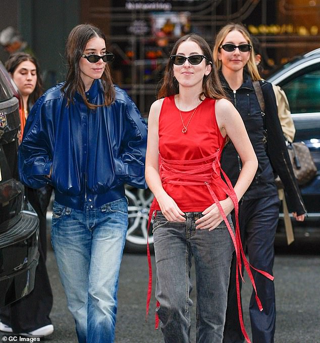 American rock band Haim - consisting of Danielle, Alana and Este Haim (L-R) - have dropped a major hint they could be performing a surprise set at Glastonbury on Saturday evening