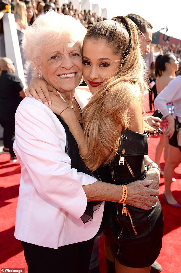 The singer shared a close bond with her grandma, who she credited with getting her started in showbusiness; seen in 2014