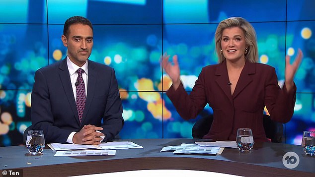 The stars of The Project have bid the show farewell, after it was officially axed after 16 years. Pictured: Waleed Aly and Sarah Harris