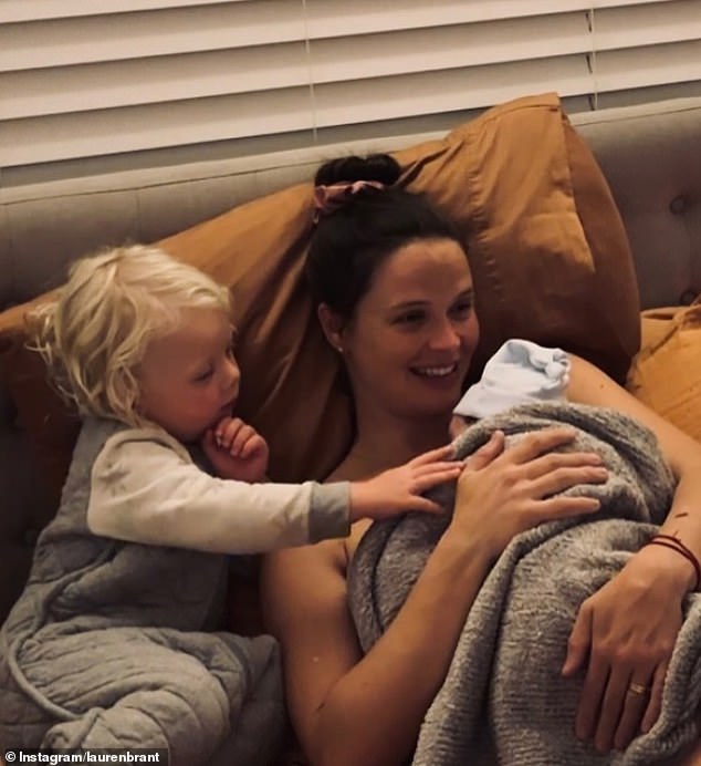 Barry has settled into a quiet life and last year, he and his wife Lauren Brant (pictured) welcomed their fourth child together