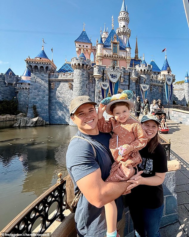 The conservationist recently shared a heartwarming family picture as she visited Disney World in Florida with her husband Chandler Powell and their daughter Grace