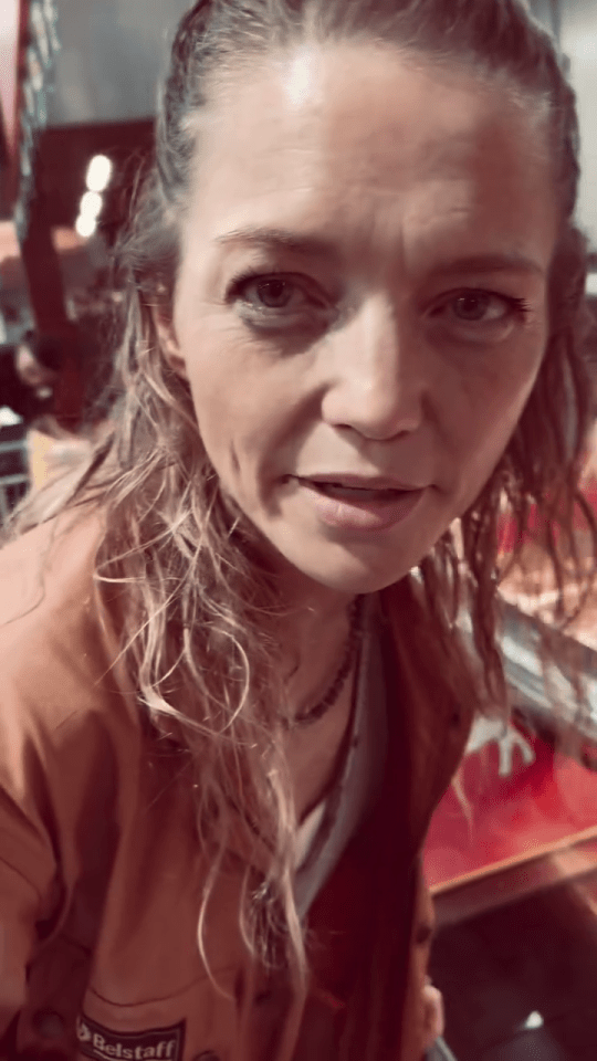 Close-up of Hannah Spearritt in Costa Rica.