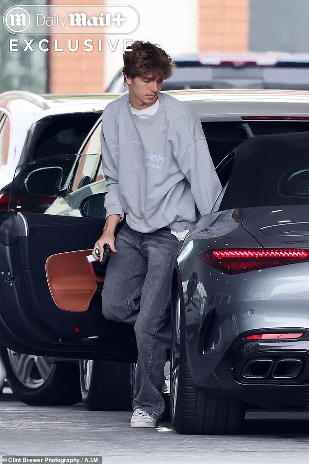 Spears, 43, recently gifted her youngest son a brand new silver Mercedes SL 63 AMG+ worth over $200,000