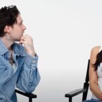 During the video for Glamour Germany, instead of returning the sentiment, Nicola Peltz Beckham awkwardly giggled and replied through clenched teeth: ¿That¿s true'