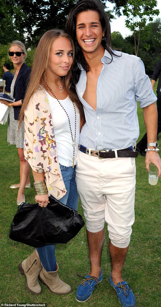 Chloe Green and Ollie Locke, pictured at The Serpentine in July 2011. She went on to star in Made in Chelsea alongside her boyfriend