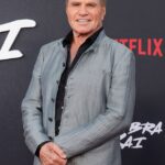 Cobra Kai actor Martin Kove, 78, last year faced a sexually harassment probe from Sony for his conduct on his set of The Karate Kid adaptation after a female extra said he made her uncomfortable with his behavior. Pictured last year in LA