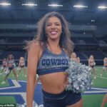 The Dallas Cowboys Cheerleaders have broken their silence after season two wrapped up with shock scenes showing Chandi Dayle's (pictured) 'rule break'
