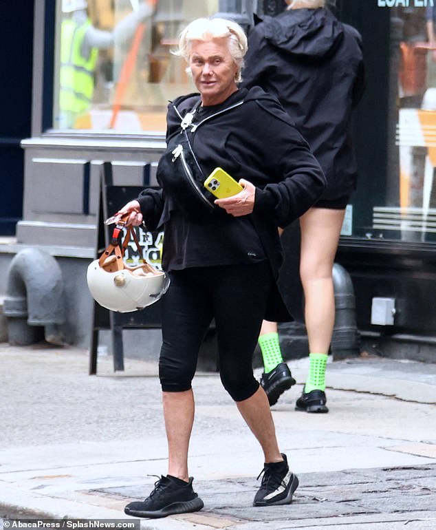 Deborra-Lee Furness (pictured) appeared to be moving on with her life as she stepped out in New York on Wednesday