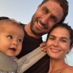 Aussie DJ Fisher - real name Paul Fisher - and wife Chloe Chapman have given their one-year-old daughter Bobbi a designer bag for her birthday. All pictured