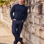 Former Channel Seven star Denham Hitchcock (pictured) has revealed what inspired him to live at sea with his young family