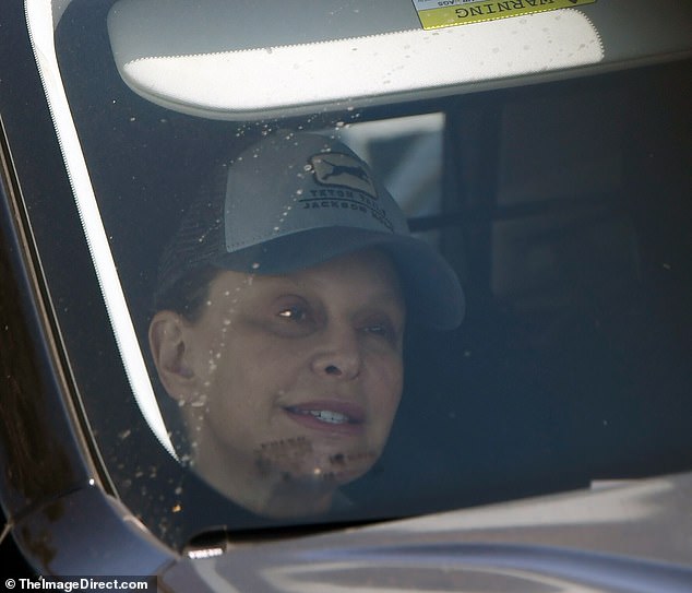 Harrison Ford's longtime actress love Calista Flockhart looked frail as she was seen on a rare solo public outing this week