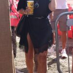 Holly Willoughby, 44, oozed festival chic as she led the celebrities on the second day of sun-soaked Glastonbury on Saturday