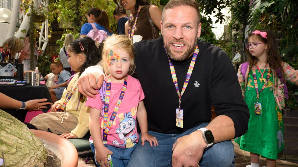 James Haskell spotted after revealing why he split with Chloe Madeley as he joins Charlotte Crosby at Dora event