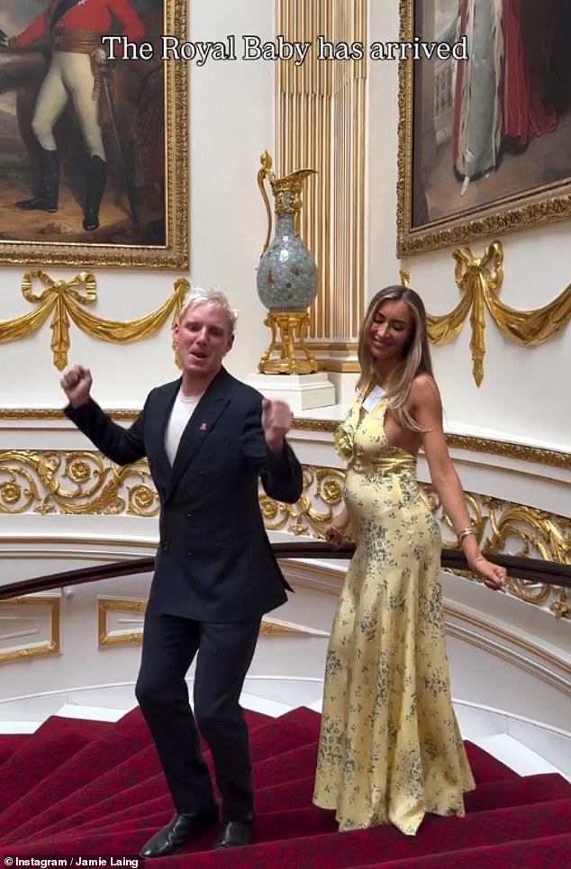 Jamie and Sophie raised eyebrows when they cheekily filmed themselves on the Grand Staircase at the Palace