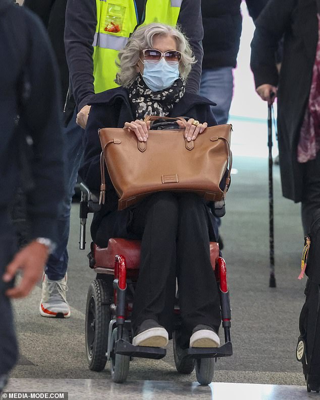 Jane Fonda has touched down in Sydney ahead of a special one-night show - and the 87-year-old icon says she's never felt better