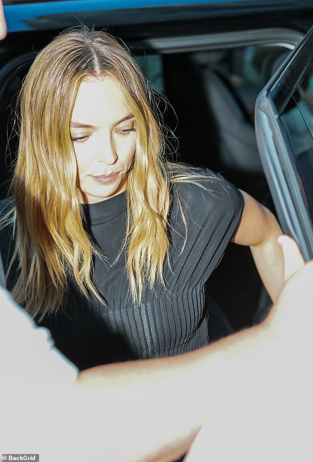 Jodie Comer received the VIP treatment as she arrived at London's Adelphi Theatre to give a talk on Tuesday
