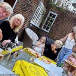 Judy Finnigan looks radiant as she makes a rare appearance in a Father's Day family snap after revealing how she lost two stone following health scare
