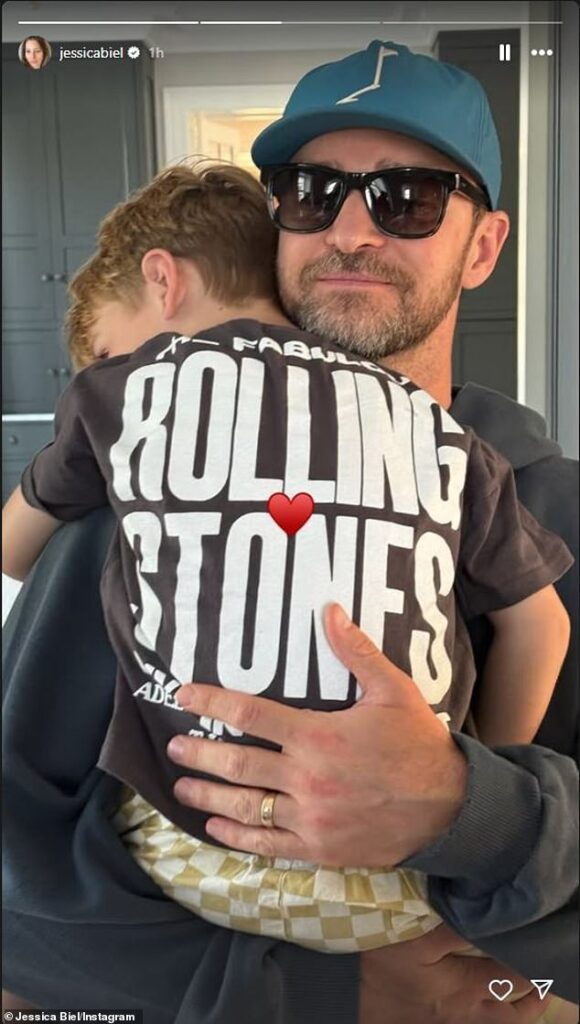 Justin Timberlake gave a shout out to both of the father figures in his life - dad Charles Randall Timberlake and stepdad Paul Harless - in a heartwarming tribute he shared on Father's Day