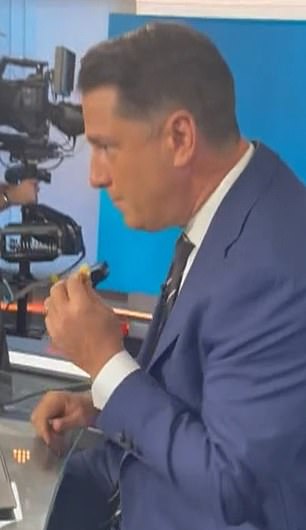 Karl Stefanovic shocked his Today show colleagues on Tuesday morning when he ate the scraps of co-star Jayne Azzopardi's discarded breakfast