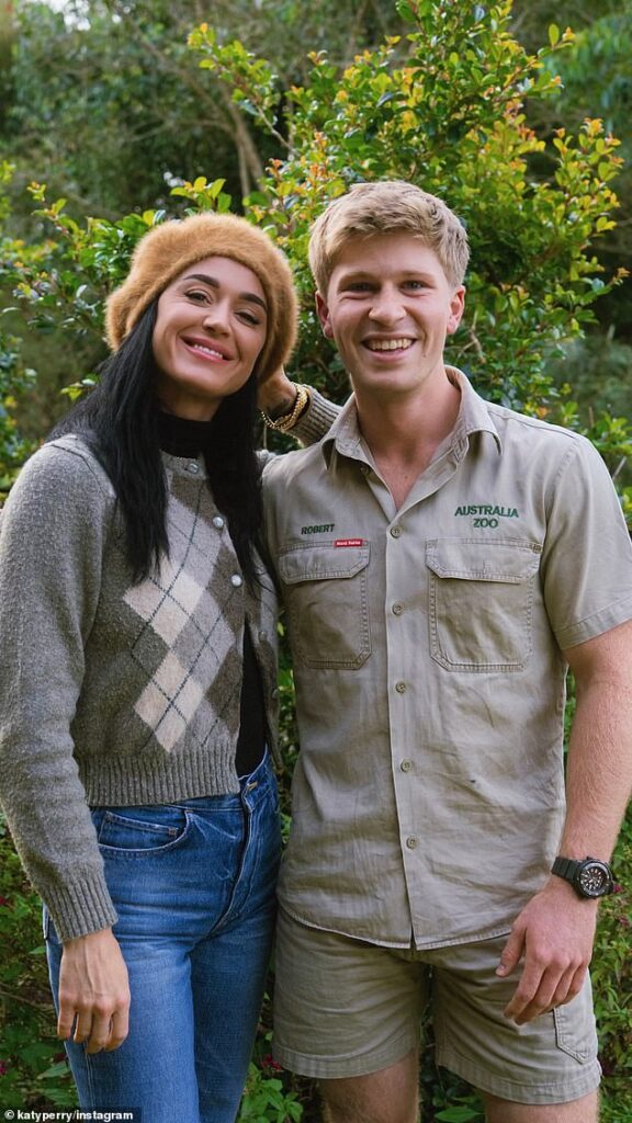 Katy Perry made fast friends with Robert Irwin. Both pictured