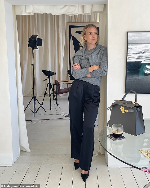 Lara Worthington 's ex best friend Hermione Underwood has welcomed a daughter with her husband Anthony