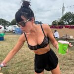 Lily Allen made a surprise performance at Glastonbury on Saturday night as she sang for ravers at the festival