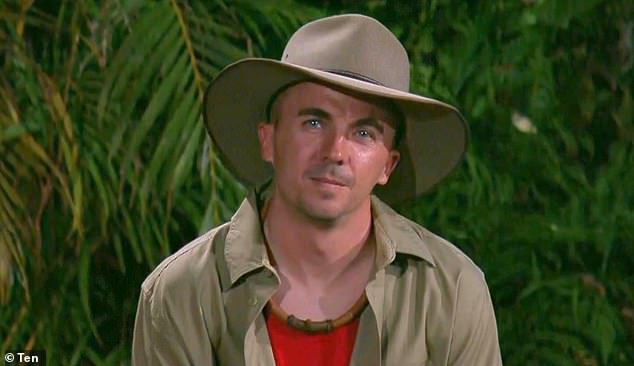The move has lifted the pressure on nervous celebs fearful of 'cancellation in real time', giving producers more control over the chaos that unfolds in the jungle. (Pictured: Frankie Muniz)