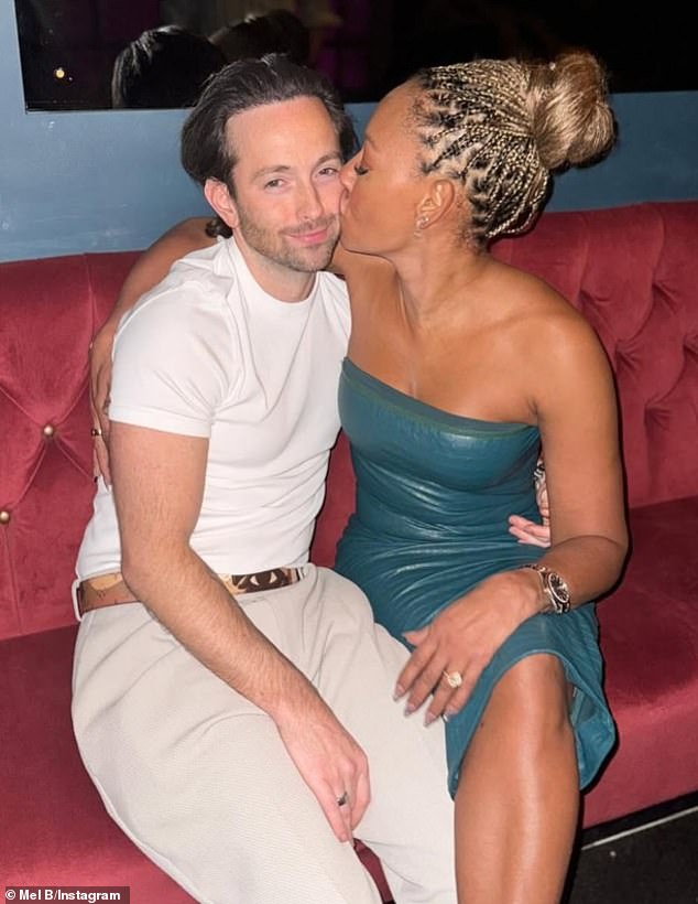 Mel is set to marry fiancé of three-years Rory McPhee, 37, at London's famous St. Paul's Cathedral later this year (pictured together)