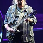 Neil Young took to the stage at Glastonbury on Saturday night but was faced with a sparse crowd compared to other performers