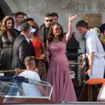 Oprah Winfrey flaunted her toned curves at the wedding of the year on Friday in Venice, Italy where she attended the nuptials of billionaire Jeff Bezos and Lauren Sanchez