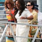 Oprah Winfrey and Kris Jenner put on a chummy display as they left Venice, Italy together following Jeff Bezos and Lauren Sánchez's wedding celebration
