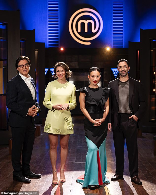 MasterChef Australia fan favourite Poh Ling Yeow, 51, is reportedly set to 'leave her judging post' as the cooking competition faces another shake-up in the star cast. Pictured L to R: Jean-Christophe Novelli, Sofia Levin, Poh and Andy Allen