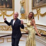 Pregnant Sophie Habboo and Jamie Laing poked  fun at THAT cringe Meghan and Harry dance in an eyebrow-raising Instagram post filmed inside Buckingham Palace on Wednesday