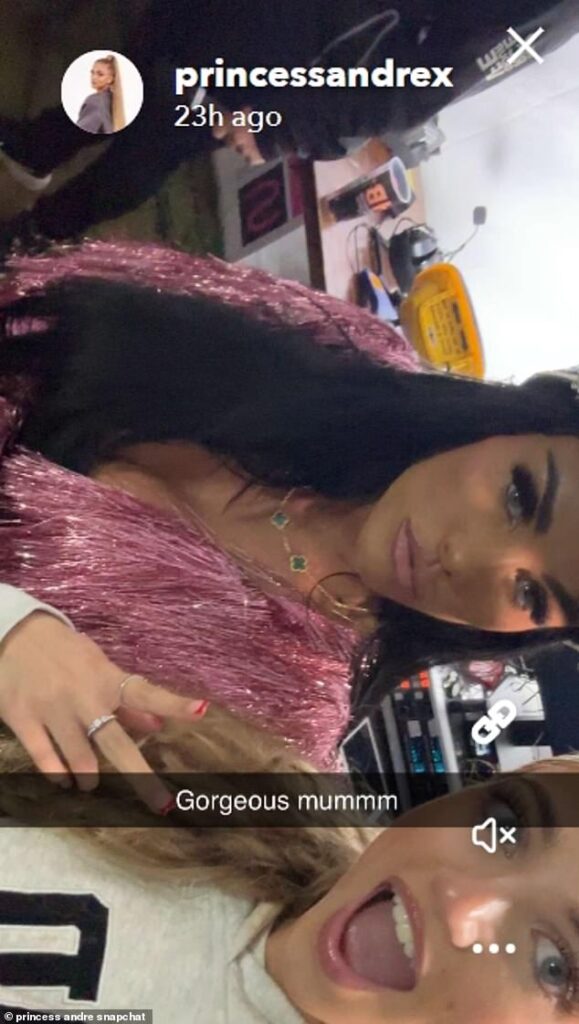 Princess Andre reunited with her mum Katie Price on Saturday night as she shared behind-the-scenes clips from her headline performance at Portsmouth Pride