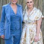 Rebel Wilson put on a loved up display with her wife Ramona Agruma at the Serpentine Gallery Summer Party in London on Tuesday