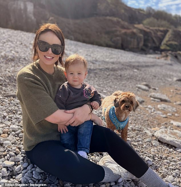 Rhian Sugden revealed her son George has caught hand, foot and mouth disease on Saturday
