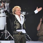 Rod Stewart kicks off Glastonbury Legends slot by dedicating cover of The O'Jays hit Love Train to Ukraine as he plays to huge crowd at Worthy Farm