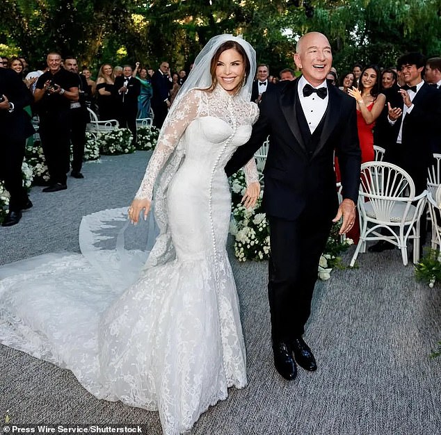 O'Donnell wrote: 'The BEZOS wedding. It turned my stomach. 'Seeing all these billionaires. Gathering in the gross excess of it all'