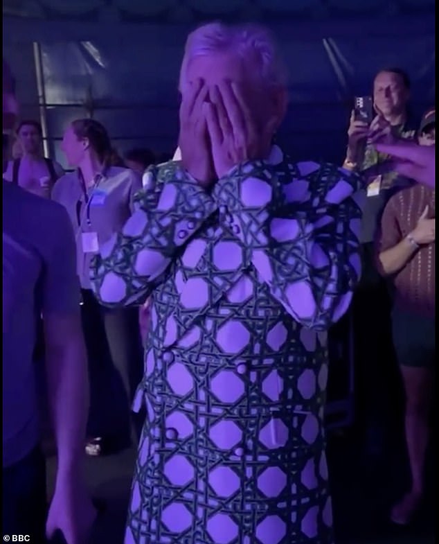 Sir Ian McKellen held back tears whilst on stage at Glastonbury on Saturday night