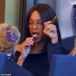 Tyra Banks has been spotted trying out some of the ice cream flavours on offer at her newly-opened Sydney store SMiZE & DREAM